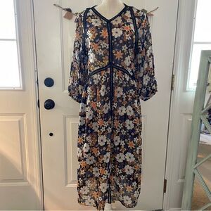 Sandro Paris Floral Maxi Women's Dress (XS)